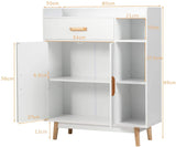 Woodland Home - Freestanding Wooden Bookcase with Adjustable Shelves and Drawer - Ideal Space Solution for Book Lovers and Home Organizers