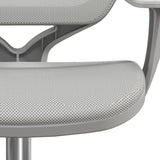 Vinsetto Office Chair, Breathable Mesh Swivel Desk Chair with Adjustable Height and  360° Swivel Security Wheels for Home Office, Study, Grey