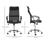 Adjustable Height Ergonomic Mesh Office Chair - Tilt Function Comfort Seating - Ideal for Extended Desk Use and Posture Support