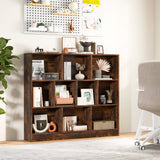 10-Cube Bookshelf Freestanding Storage Organizer with 2 Anti-Tipping Kits-