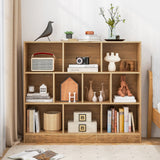 10-Cube Bookshelf Freestanding Storage Organizer with 2 Anti-Tipping Kits-