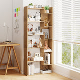 11-Shelf Wooden Bookshelf with 2 Anti-Tipping Kits-