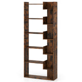 11-Shelf Wooden Bookshelf with 2 Anti-Tipping Kits-