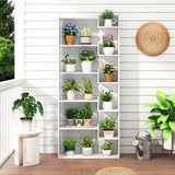 11-Shelf Wooden Bookshelf with 2 Anti-Tipping Kits-