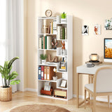 11-Shelf Wooden Bookshelf with 2 Anti-Tipping Kits-