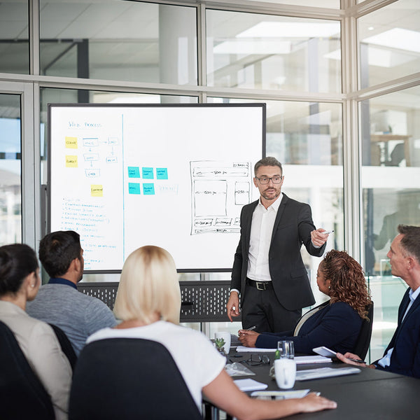 120 x 90 CM Double-Sided Dry Erase Mobile Board with Stand-