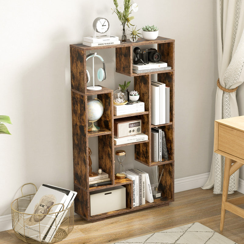 Tall 120cm Bookshelf - Home Office Black Bookcase with Anti-tipping Kits - Ideal for Organizing Books and Home Office Essentials