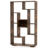 Tall 120cm Bookshelf - Home Office Black Bookcase with Anti-tipping Kits - Ideal for Organizing Books and Home Office Essentials
