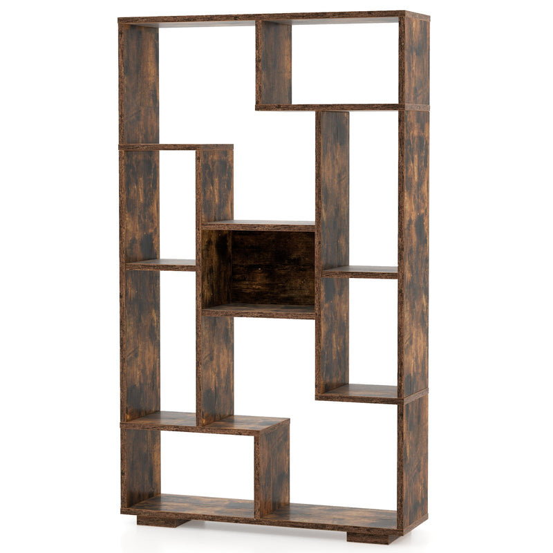 Tall 120cm Bookshelf - Home Office Black Bookcase with Anti-tipping Kits - Ideal for Organizing Books and Home Office Essentials