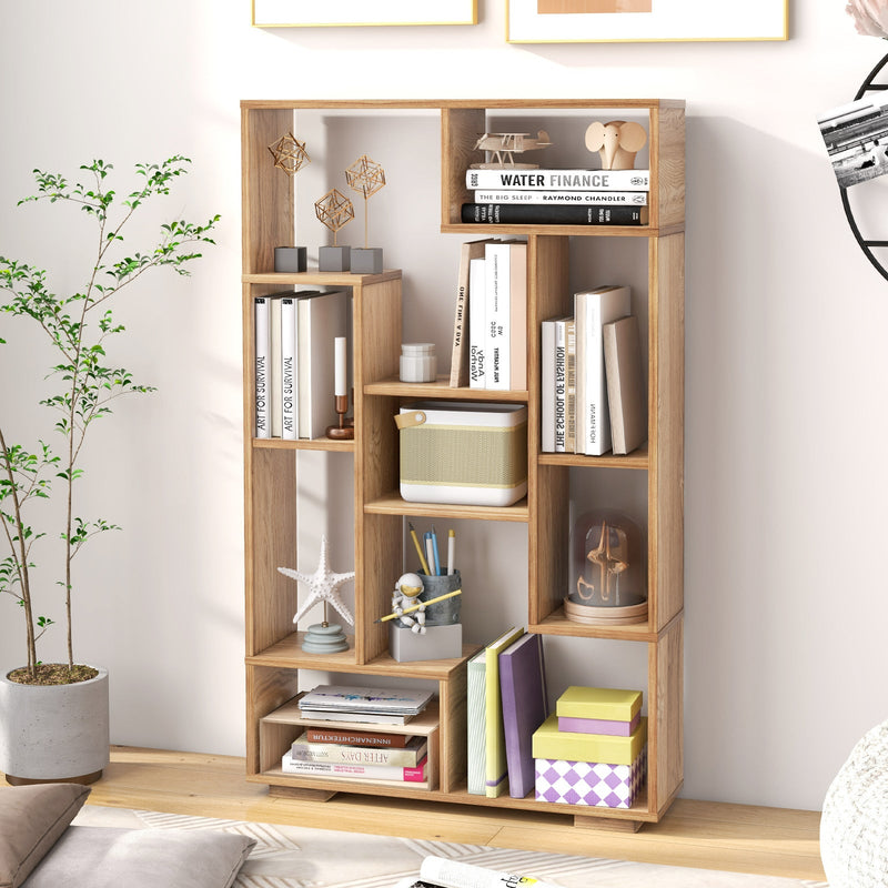 Tall 120cm Bookshelf - Home Office Black Bookcase with Anti-tipping Kits - Ideal for Organizing Books and Home Office Essentials