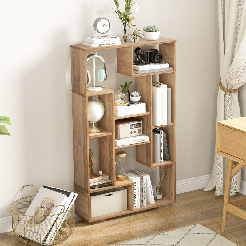 Tall 120cm Bookshelf - Home Office Black Bookcase with Anti-tipping Kits - Ideal for Organizing Books and Home Office Essentials