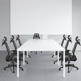 Ergonomic Mesh - Adjustable Lumbar Support Office Chair in Black - Ideal for Long Hours at Desk