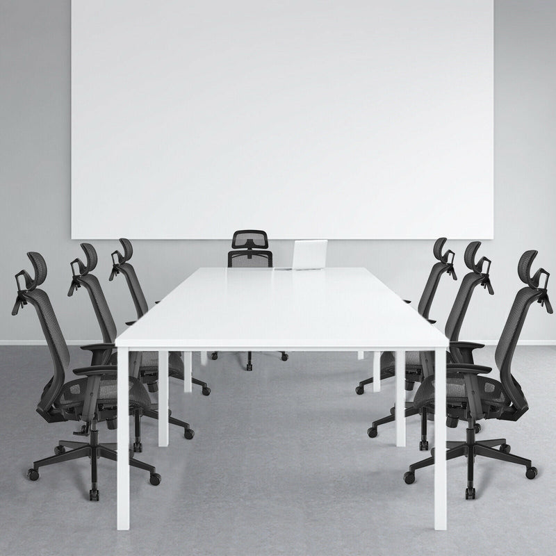Ergonomic Mesh - Adjustable Lumbar Support Office Chair in Black - Ideal for Long Hours at Desk