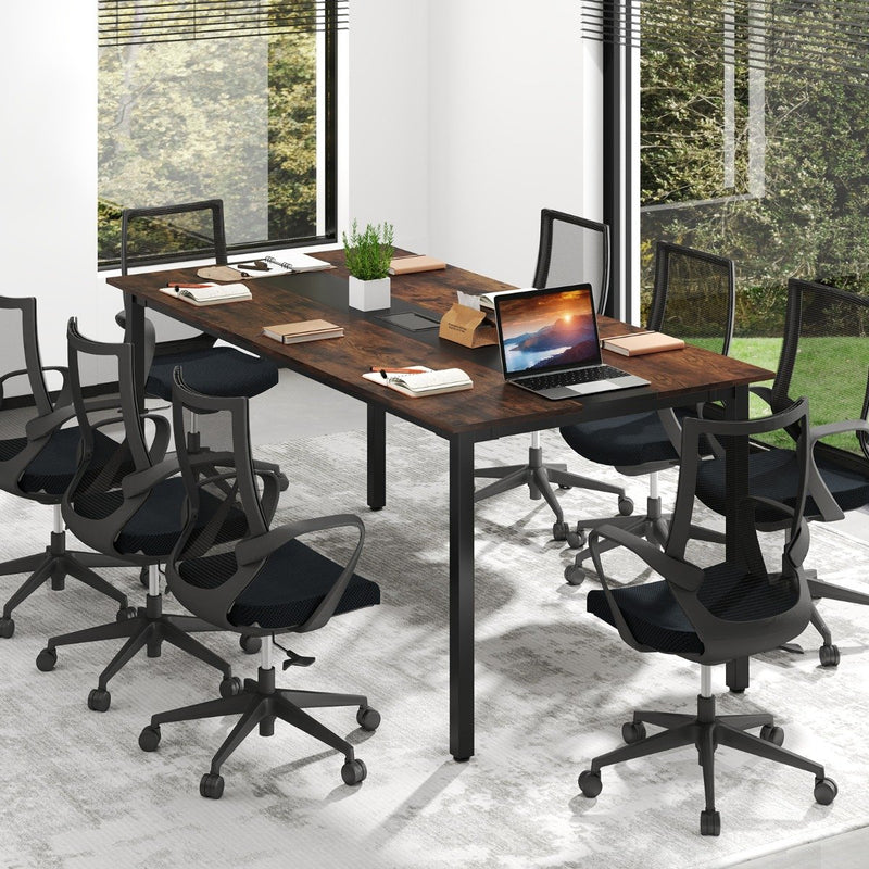 180 CM Conference Room Table with Cable Grommet for Office