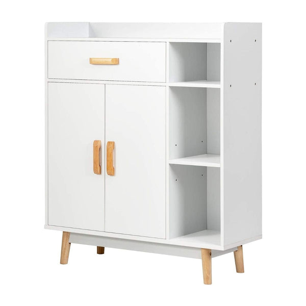 Woodland Home - Freestanding Wooden Bookcase with Adjustable Shelves and Drawer - Ideal Space Solution for Book Lovers and Home Organizers