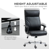 High-Back Vibrating Massage Office Chair - Tilt Function, Adjustable Height, Remote Control - Comfort Seating for Long Work Hours