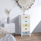 Storage Chest Organizer - Spacious 46Wx34Dx94H cm Cabinet, White Finish - Ideal for Home Decluttering and Organization