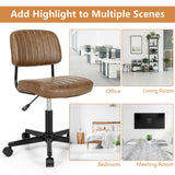 Adjustable Ergonomic Leisure Chair - PU Leather Black Design - Perfect for Comfort and Relaxation