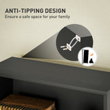 HOMCOM Six Shelf Bookcase - Black