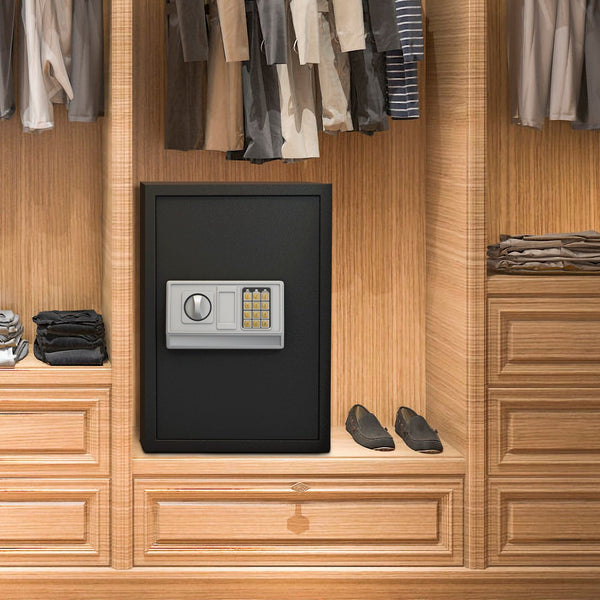SafeBox Model XL48 - 48L Digital Electronic Safety Box with Keypad Lock - Ideal for Secure Storage of Valuables and Sensitive Items