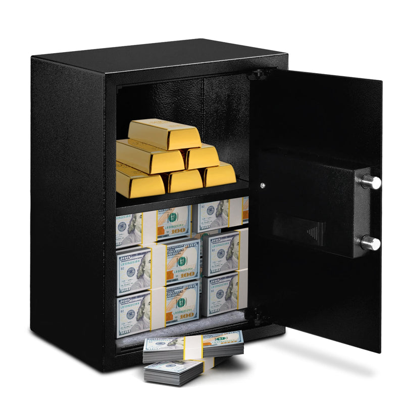 SafeBox Model XL48 - 48L Digital Electronic Safety Box with Keypad Lock - Ideal for Secure Storage of Valuables and Sensitive Items