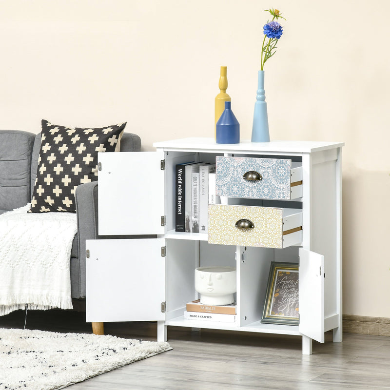 Multi-Purpose Shabby Chic Storage Chest - Drawer Table Sideboard for Entryway, Living Room, Bedroom - Elegant Organizer for Home Essentials