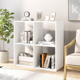 4-Cube Bookcase Home 2-tier Bookshelf with Anti-toppling Kit-