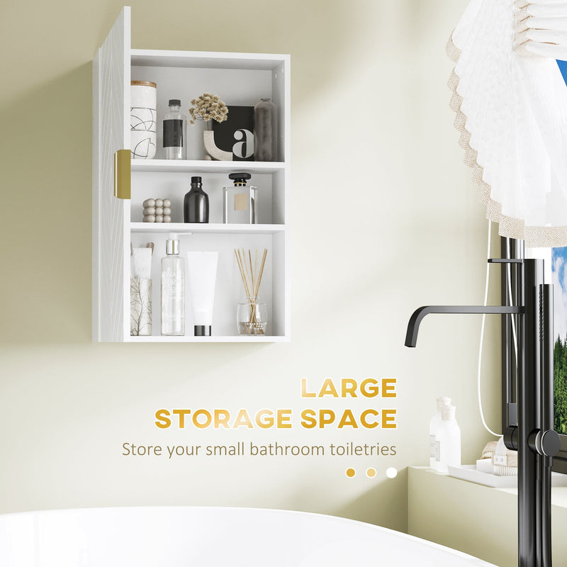 Over Toilet Wall-Mounted Cabinet - Versatile Bathroom Storage with Adjustable Shelves - Ideal for Hallways and Living Rooms