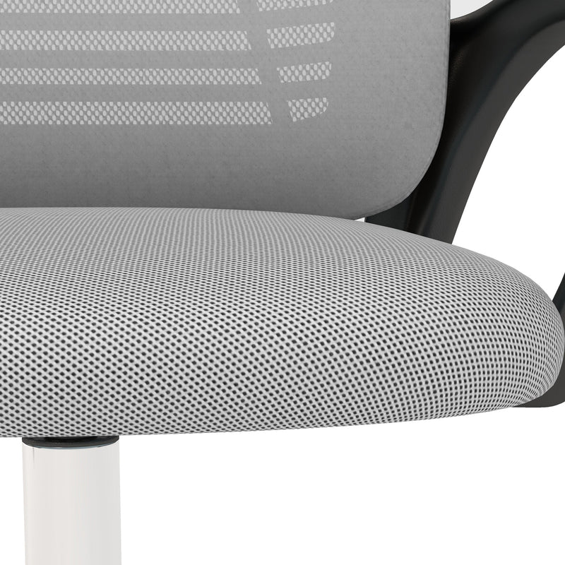 Ergonomic Mesh Office Chair with Adjustable Headrest and Armrests - Lumbar Support for Comfortable Work Seating - Ideal for Home and Office Use