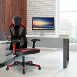 Gaming Chair - Blue Racing Style with Adjustable Back Height - Designed for Comfortable, Long Gameplay Sessions