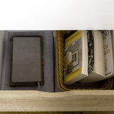 Modern White Bookcase with Drawers - Open Shelving Storage Cabinet for Books - Ideal for Study, Living Room, and Home Office Organization