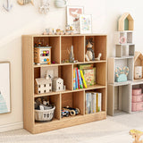 8-Cube Bookshelf with 2 Anti-Tipping Kits and Display Shelf for Home-