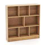 8-Cube Bookshelf with 2 Anti-Tipping Kits and Display Shelf for Home-
