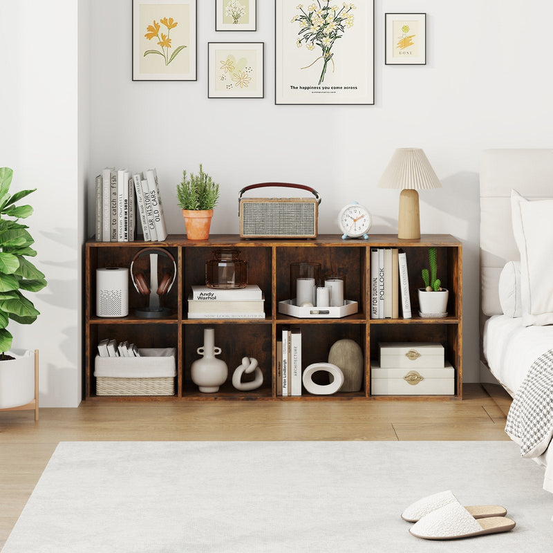 8-Cube Bookcase Bookshelf with 2 Anti-Tipping Kits-