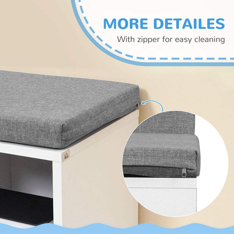 Cushioned Reading Nook Bookcase - Multipurpose Storage Shelf with Cozy Seat - Ideal for Study or Living Room Organization