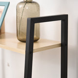 4-Tier Vintage Ladder Shelf - Rustic Wood Bookcase and Storage Rack for Plants and Decor - Ideal Display Unit for Home and Office