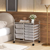 9-Drawer Rolling Storage Cart Tools Scrapbook Paper Organizer-