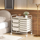 9-Drawer Rolling Storage Cart Tools Scrapbook Paper Organizer-