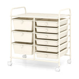 9-Drawer Rolling Storage Cart Tools Scrapbook Paper Organizer-