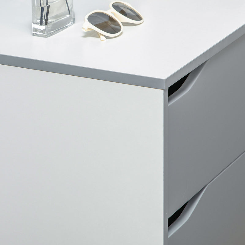 3-Drawer Grey Chest - Bedroom and Living Room Storage Unit with Pine Legs - Spacious 75x42x75cm Organizer for Home Clutter Management