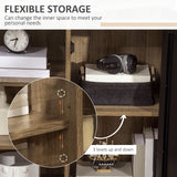 3-Tier Cupboard Storage Cabinet with Steel Door - Adjustable Home Organizer Sideboard for Dining, Living Room, Kitchen - Ideal for Space Optimization and Clutter Reduction