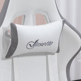 Racing Gaming Chair with Footrest - PU Leather Reclining Computer Chair with 360 Swivel, Headrest & Lumbar Support - Ergonomic Design for Gamers and Home Office Use