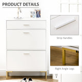 Modern 2-Flip Door Shoe Cabinet with Drawer - Adjustable Shelf Hallway Storage Organizer for 12 Pairs - Ideal for Entryway Clutter Reduction
