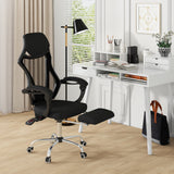 Adjustable Ergonomic Mesh Office Chair with Footrest-
