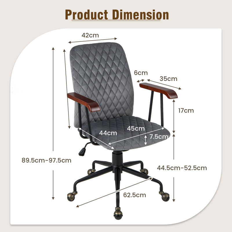 Velvet-Adorned Rocking Chair - Adjustable, Leisure Seat with Padding in Elegant Grey - Ideal for Relaxation and Comfort Seekers