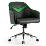 Blue Upholstered Gaming Chair with Adjustable Feature - Comfortable Gaming and Accent Chair with Height Adjustability - Perfect for Gamers in Need of Flexible Seating Options