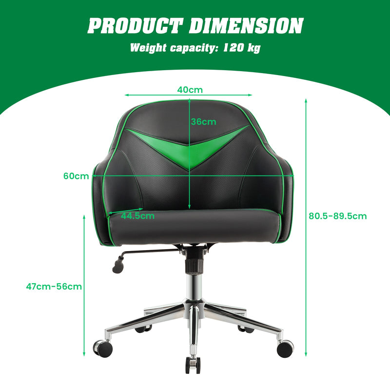 Blue Upholstered Gaming Chair with Adjustable Feature - Comfortable Gaming and Accent Chair with Height Adjustability - Perfect for Gamers in Need of Flexible Seating Options