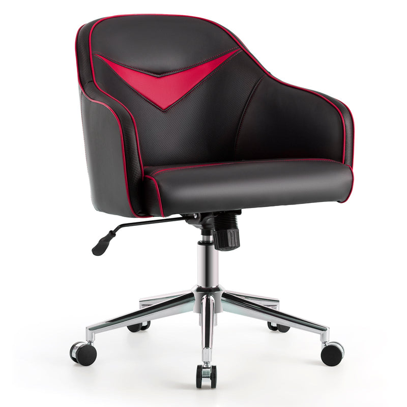 Blue Upholstered Gaming Chair with Adjustable Feature - Comfortable Gaming and Accent Chair with Height Adjustability - Perfect for Gamers in Need of Flexible Seating Options