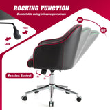 Blue Upholstered Gaming Chair with Adjustable Feature - Comfortable Gaming and Accent Chair with Height Adjustability - Perfect for Gamers in Need of Flexible Seating Options