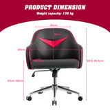 Blue Upholstered Gaming Chair with Adjustable Feature - Comfortable Gaming and Accent Chair with Height Adjustability - Perfect for Gamers in Need of Flexible Seating Options